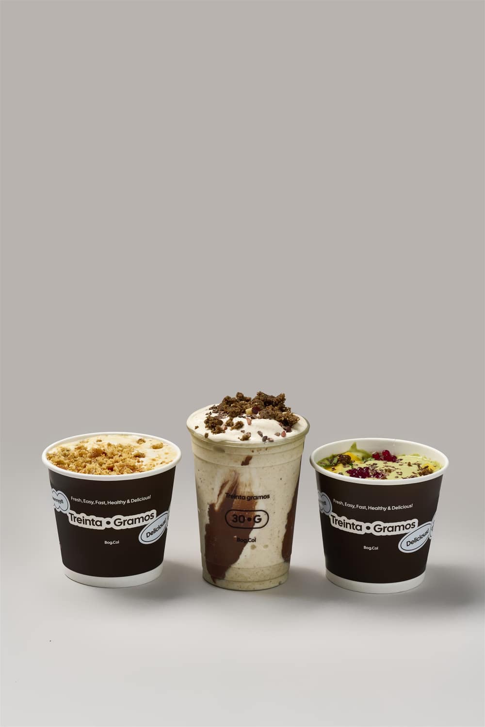 Bowls y batidos en la barra de Treinta Gramos